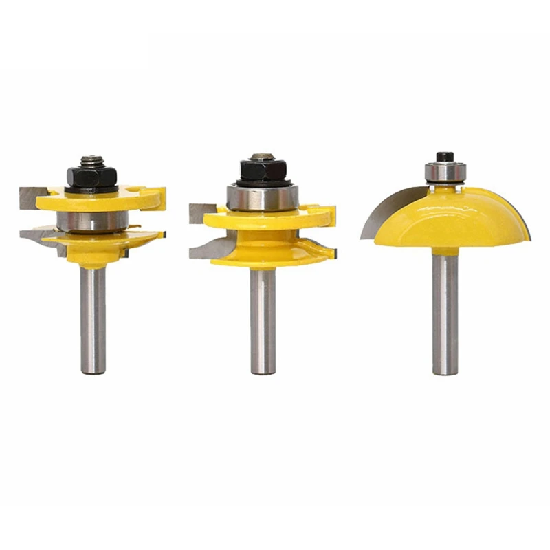 3-Piece Set Of Small Household Tenon And Knife Side R Door Panel Knife Woodworking Milling Cutter
3-Piece Set Of Small Household Tenon And Knife Side R Door Panel Knife Woodworking Milling Cutter