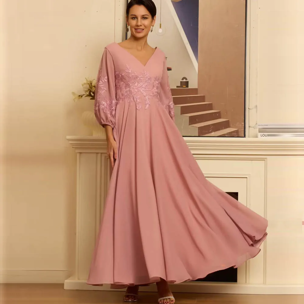Customized Long Sleeves A Line Mother of Bride Dresses V Neck Chiffon Appliques Sequin Corset Wedding Party Dresses
Customized Long Sleeves A Line Mother of Bride Dresses V Neck Chiffon Appliques Sequin Corset Wedding Party Dresses