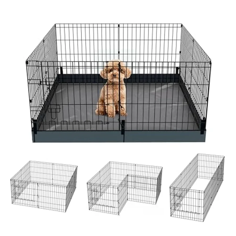 Складной металлический вольер для собак с поддоном, 24x24 дюйма, 8 панелей, с дверцей, для использования в помещении и на улице, усиленный
Складной металлический вольер для собак с поддоном, 24x24 дюйма, 8 панелей, с дверцей, для использования в помещении и на улице, усиленный