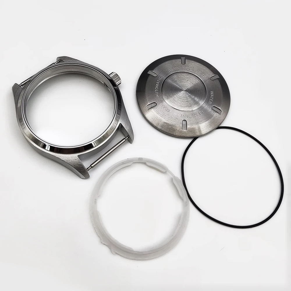 New nh35 Watch Case Silver 40mm Watch Case Sapphire Glass Fit NH35 NH36 Movement 33.8mm Dial Men Gift Clock
New nh35 Watch Case Silver 40mm Watch Case Sapphire Glass Fit NH35 NH36 Movement 33.8mm Dial Men Gift Clock