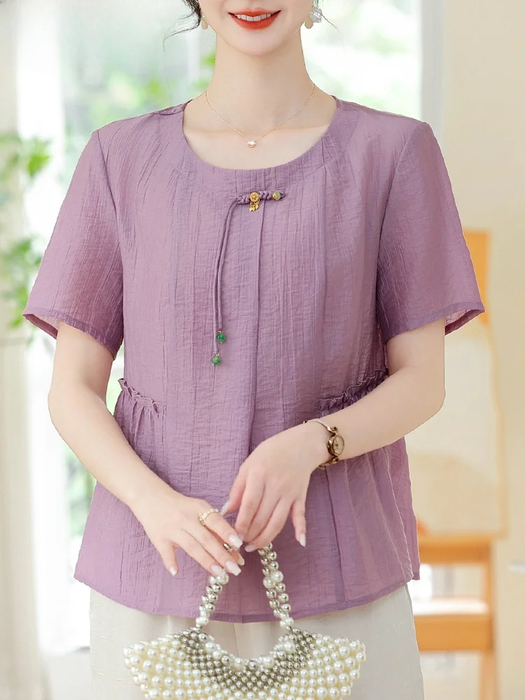 Faionable Cotton Linen ort Sve Top And Bot Set for Women in Middle Age Summer Outfit Two Piece Set for ort Women
Faionable Cotton Linen ort Sve Top And Bot Set for Women in Middle Age Summer Outfit Two Piece Set for ort Women