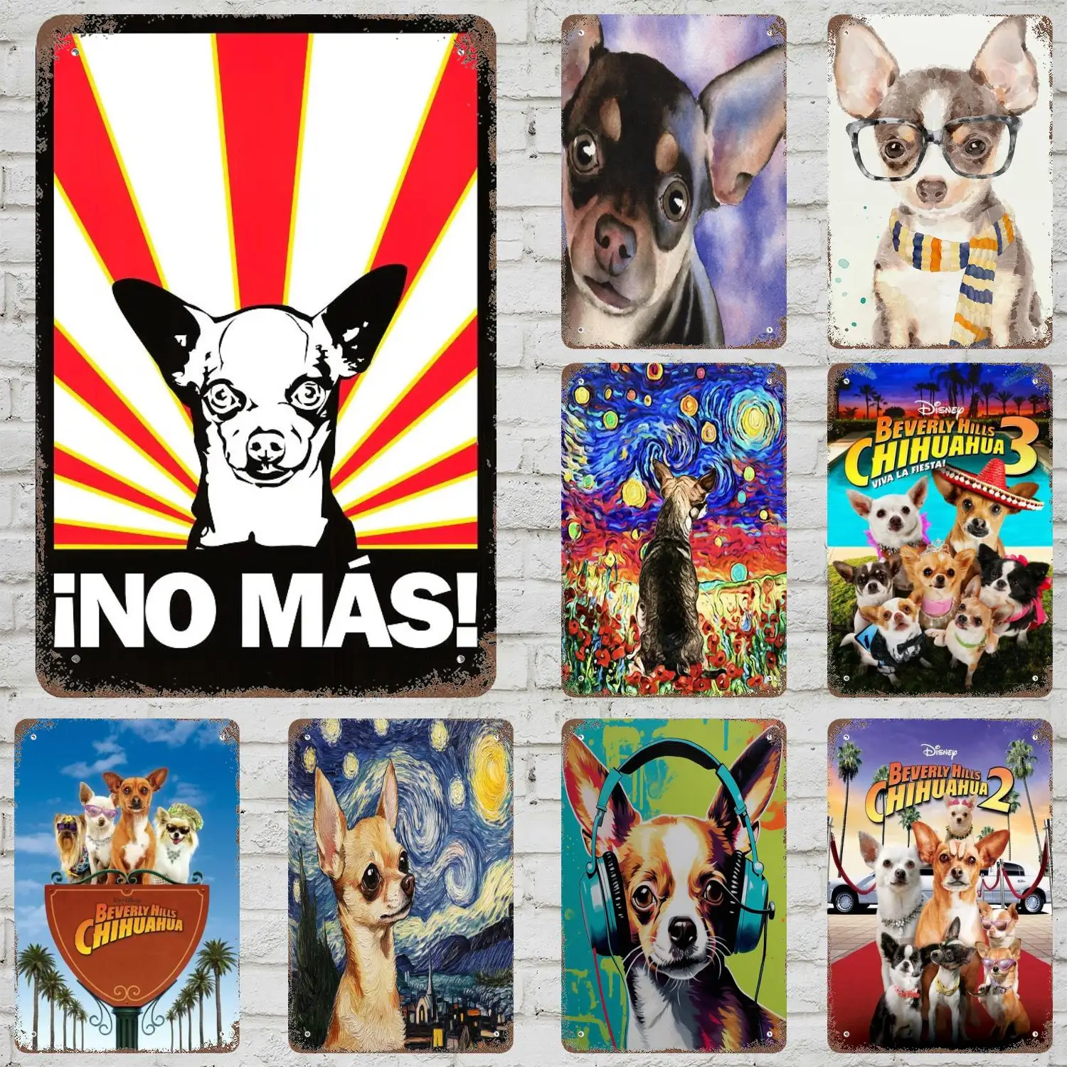 MINISO Beverly Hills Chihuahua Decor Vintage Metal Signs Tin Signs Captain Poster Decor for Bar Pub Cave Wall Decoration
MINISO Beverly Hills Chihuahua Decor Vintage Metal Signs Tin Signs Captain Poster Decor for Bar Pub Cave Wall Decoration