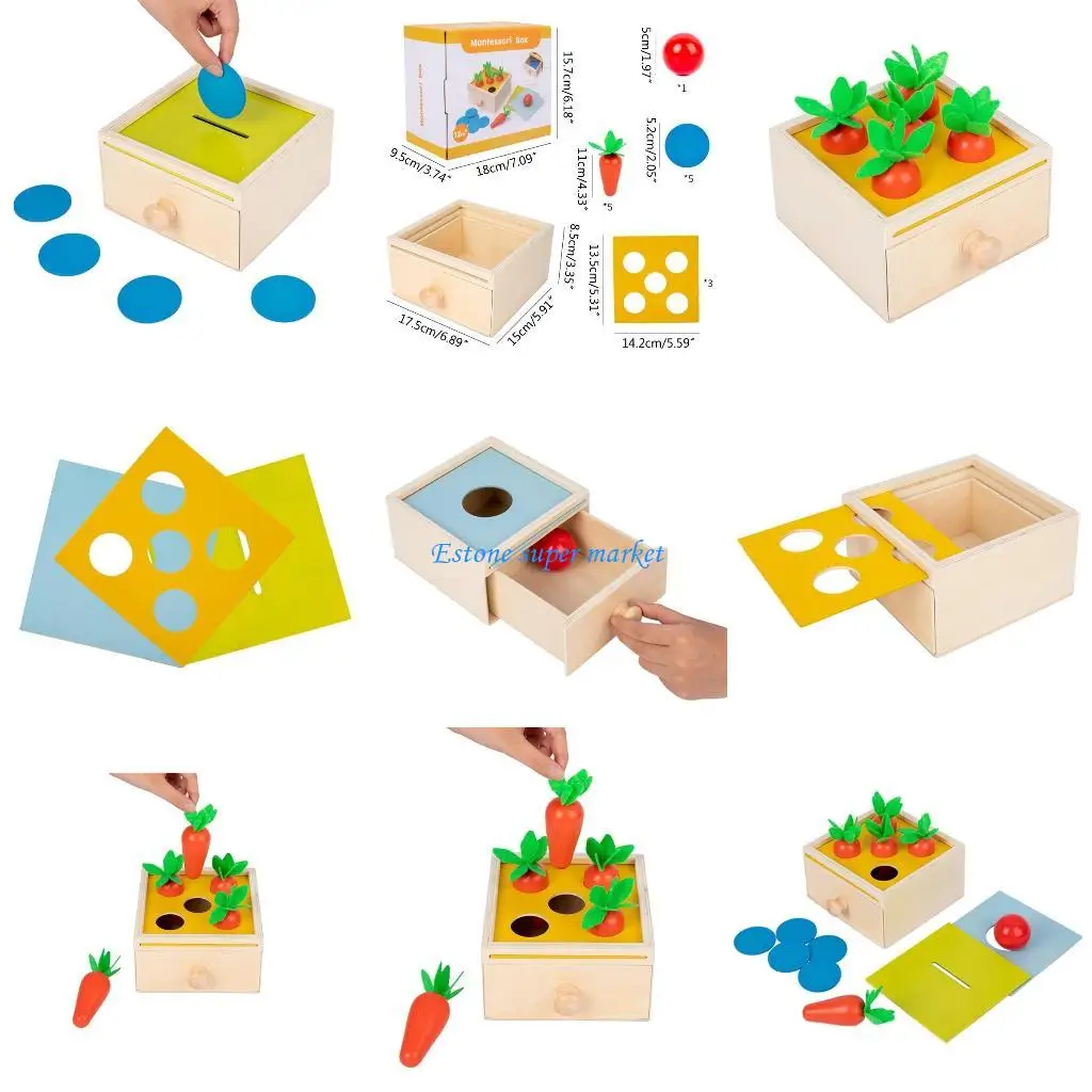 090B Children's Wooden Carrots Matching Educational Training
090B Children's Wooden Carrots Matching Educational Training