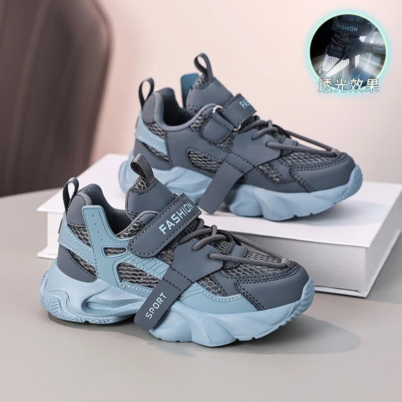 New Style Kids Summer Outdoor Shoes Thin Mesh Breathable Hollow Cut Elastic Sole Anti Slip Magic Tape Sneakers
New Style Kids Summer Outdoor Shoes Thin Mesh Breathable Hollow Cut Elastic Sole Anti Slip Magic Tape Sneakers