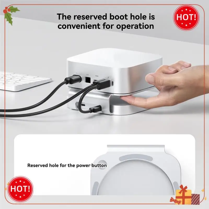 Durable-Aluminum Stand Hub Withnvme SSD Enclosure Formac Mini M4/M4 Pro 2024 Card Readers USB3.210Gbps, USB 2.0
Durable-Aluminum Stand Hub Withnvme SSD Enclosure Formac Mini M4/M4 Pro 2024 Card Readers USB3.210Gbps, USB 2.0