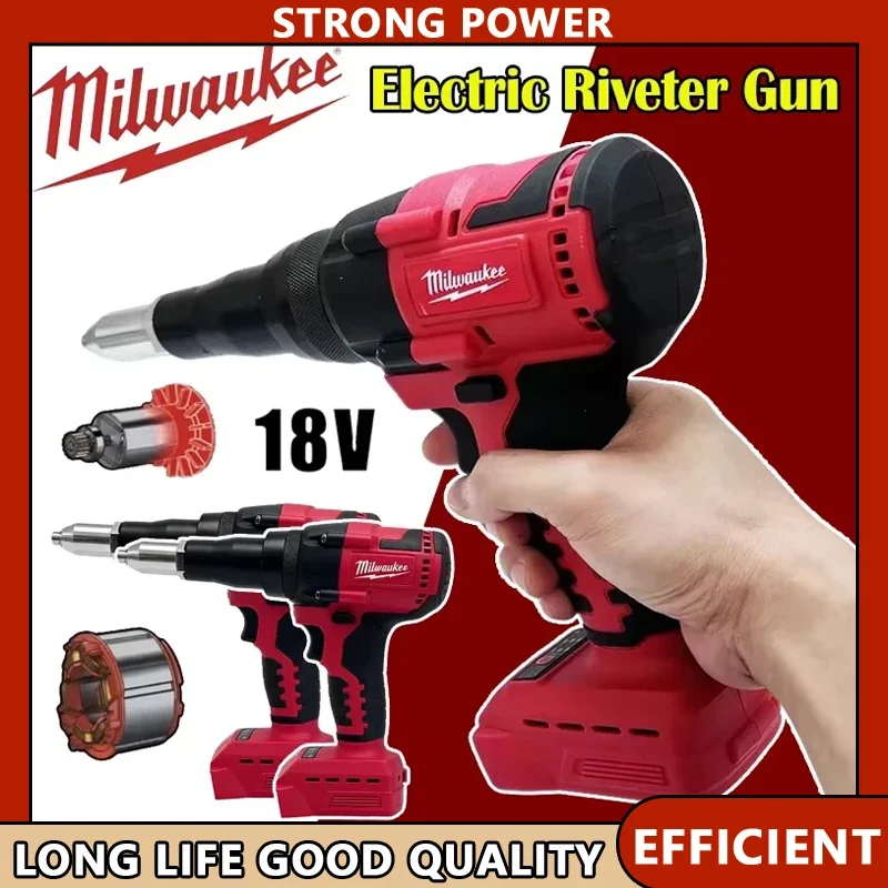 Электрический заклепочник Milwaukee 4,8 мм, беспроводной бесщеточный инструмент для заклепок со светодиодной подсветкой, совместимый с батареями Milwaukee 20 В 18 В
Электрический заклепочник Milwaukee 4,8 мм, беспроводной бесщеточный инструмент для заклепок со светодиодной подсветкой, совместимый с батареями Milwaukee 20 В 18 В