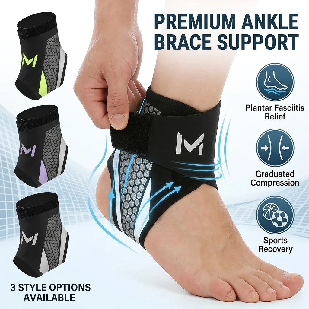 Ankle Brace Support Sleeve Plantar Fasciitis Night Splint Compression Bandage Foot Pain Relief Sports Basketball Heel Men Women
Ankle Brace Support Sleeve Plantar Fasciitis Night Splint Compression Bandage Foot Pain Relief Sports Basketball Heel Men Women
