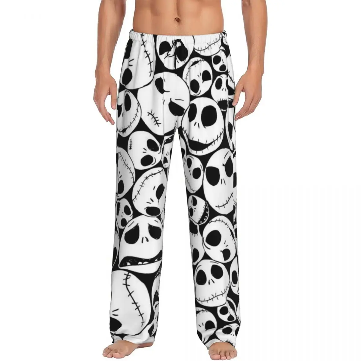 Custom Jack Nightmare Before Christmas Pajama Pants Sleepwear for Men Elastic Waistband Sleep Lounge Bottoms with Pockets
Custom Jack Nightmare Before Christmas Pajama Pants Sleepwear for Men Elastic Waistband Sleep Lounge Bottoms with Pockets