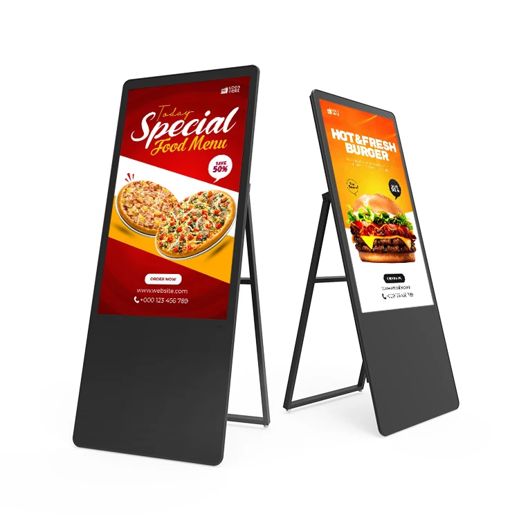HUSHIDA Smart Lcd Signage Android Kiosk Portable Floor Stand Display Digital Signage Digital Poster With Handle
HUSHIDA Smart Lcd Signage Android Kiosk Portable Floor Stand Display Digital Signage Digital Poster With Handle