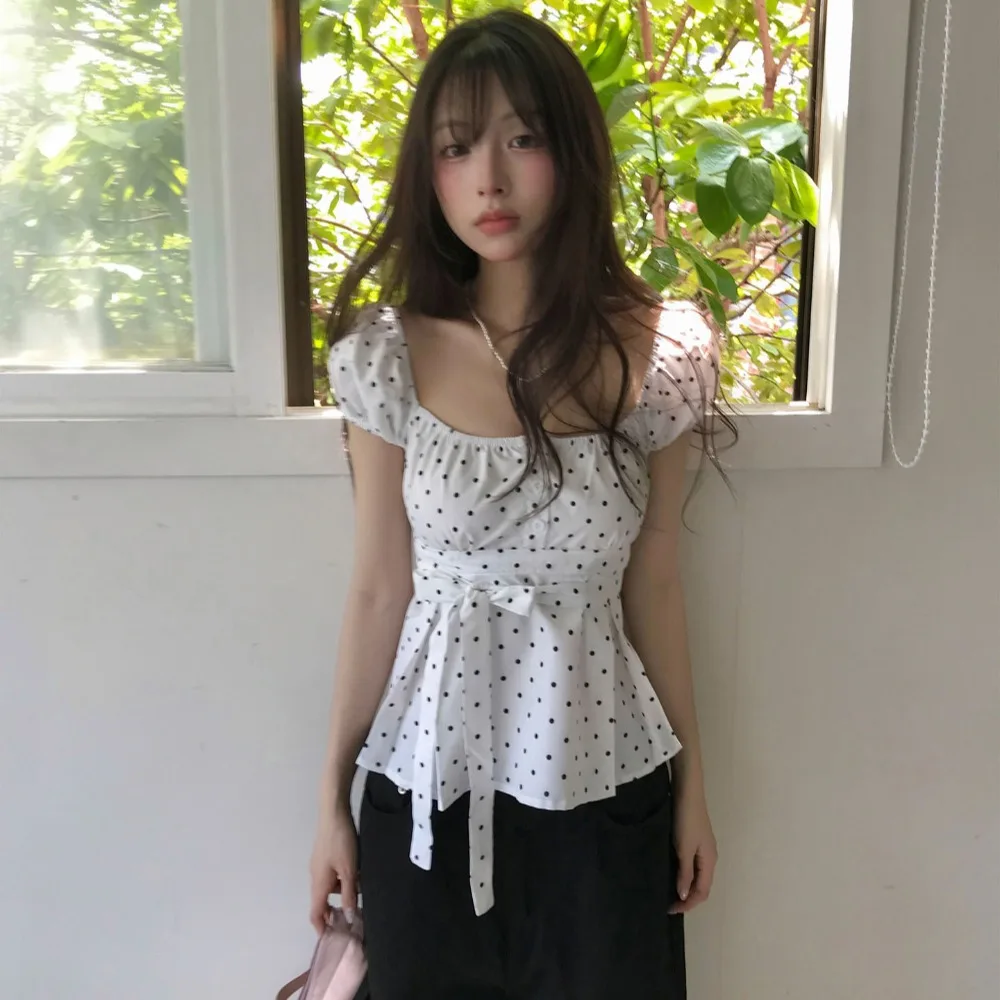 Korean Style Polka Dot Bow Tie Doll Shirt Versatile Daily Shirt Cute Anti Aging Suitable for All Ages Spring Autumn Winter
Korean Style Polka Dot Bow Tie Doll Shirt Versatile Daily Shirt Cute Anti Aging Suitable for All Ages Spring Autumn Winter