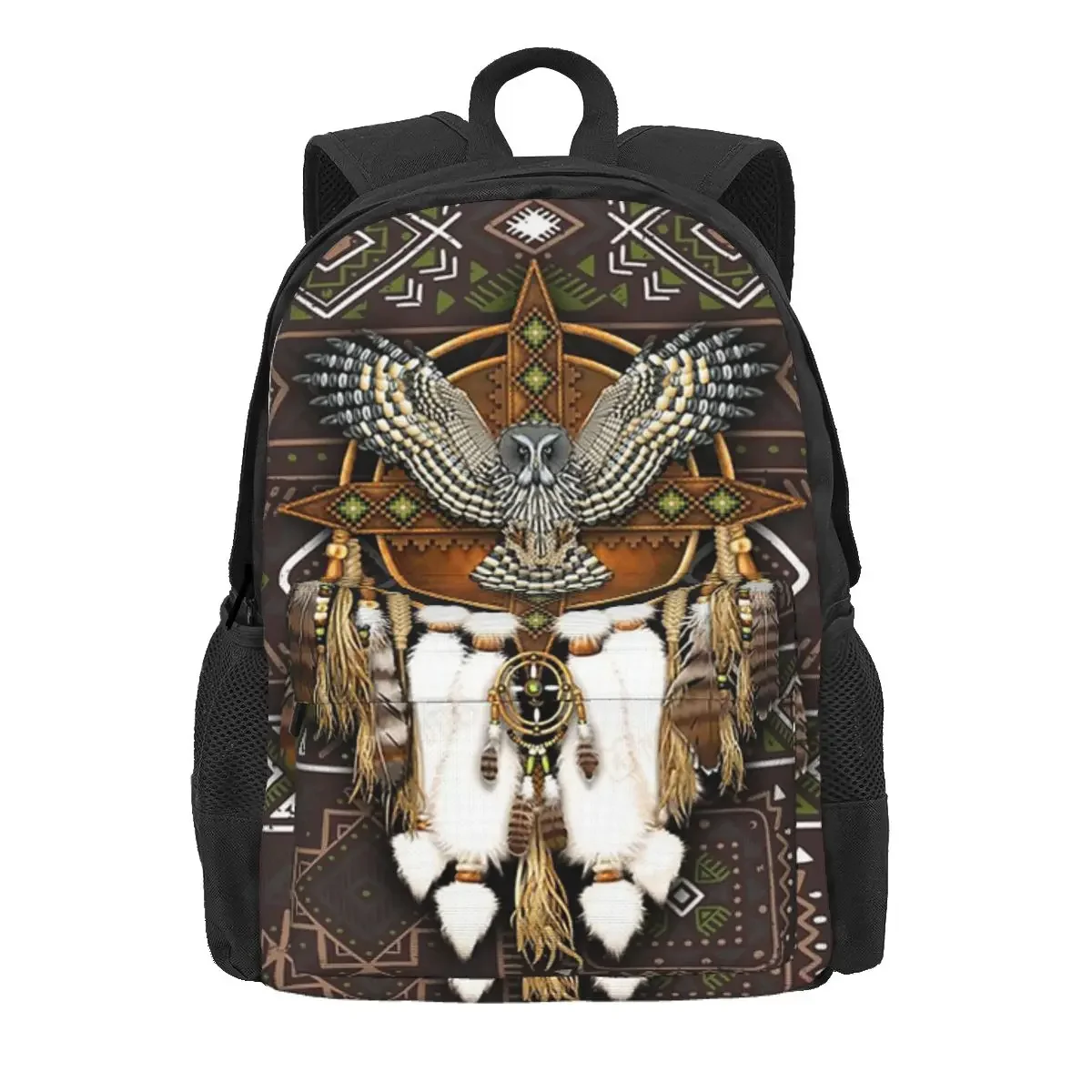 Native American Owl African Tribal Backpack Daypack Large Capacity Children BookBag School Bag Shoulder Bags for Men Women
Native American Owl African Tribal Backpack Daypack Large Capacity Children BookBag School Bag Shoulder Bags for Men Women