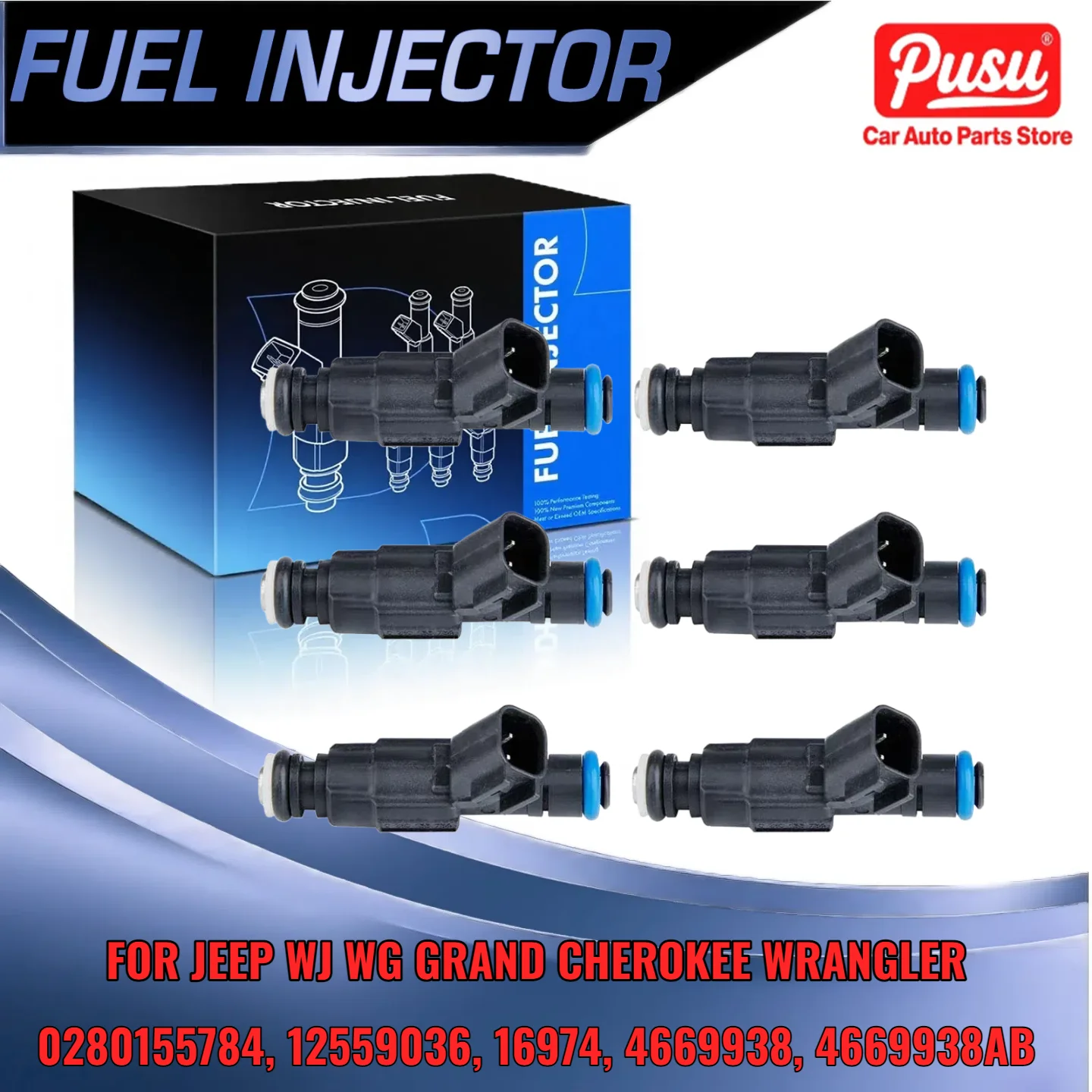 6x Fuel Injector Set For Jeep Cherokee Grand Cherokee Wrangler 40L 0280155784 4669938 Replacement
6x Fuel Injector Set For Jeep Cherokee Grand Cherokee Wrangler 40L 0280155784 4669938 Replacement