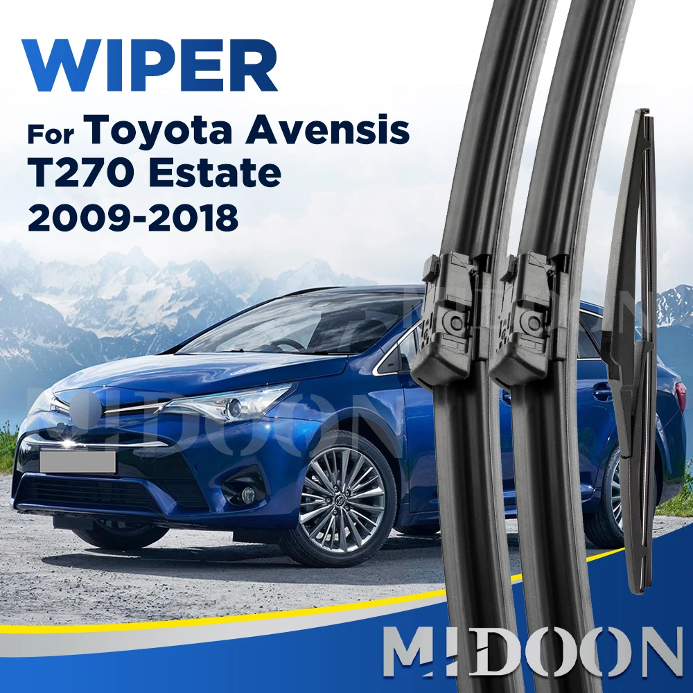 Стеклоочиститель MIDOON для Toyota Avensis T270 Estate 2009-2018 2010 2011, передние и задние щетки стеклоочистителя, щетки для ветрового стекла 26 "16" 12"
Стеклоочиститель MIDOON для Toyota Avensis T270 Estate 2009-2018 2010 2011, передние и задние щетки стеклоочистителя, щетки для ветрового стекла 26 "16" 12"