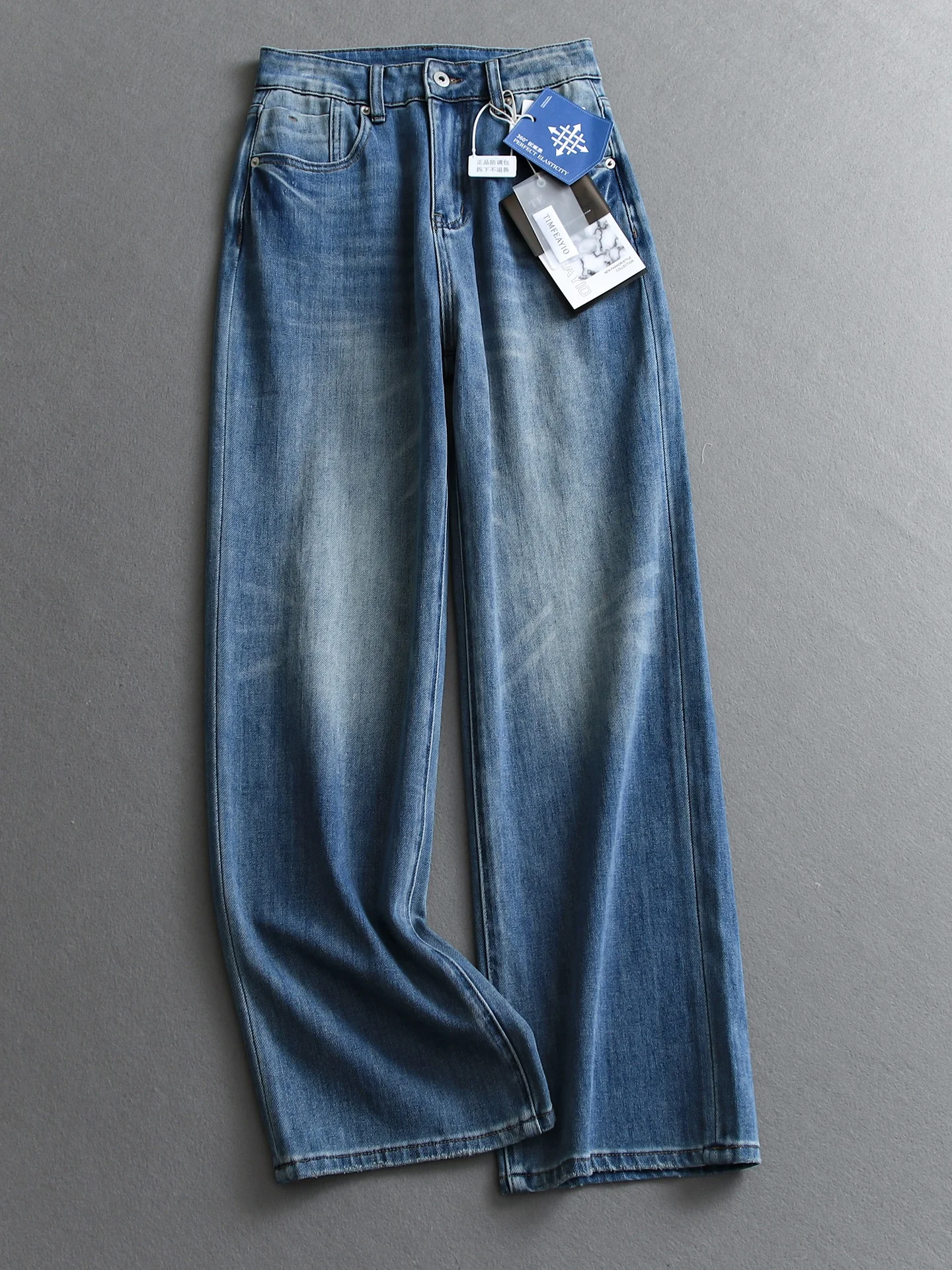 Soft Cotton High Waist Straight Leg Jeans Women's Versatile Wide Leg Pants Breathable Comfortable Four Way Stretch Denim
Soft Cotton High Waist Straight Leg Jeans Women's Versatile Wide Leg Pants Breathable Comfortable Four Way Stretch Denim