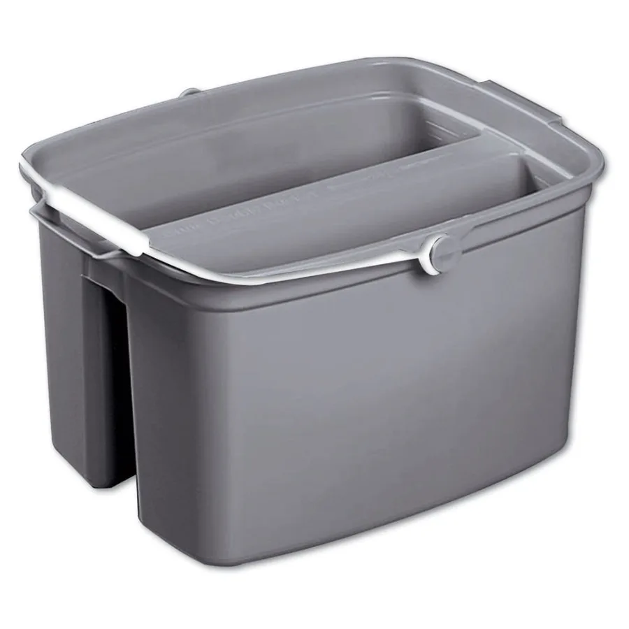 261700GRAY Double Pail Cleaning Buckets, 17-Quarts, Gray Heavy-Duty Dual Compartment for Mopping Rinsing, Leak-Proof Design, Er
261700GRAY Double Pail Cleaning Buckets, 17-Quarts, Gray Heavy-Duty Dual Compartment for Mopping Rinsing, Leak-Proof Design, Er