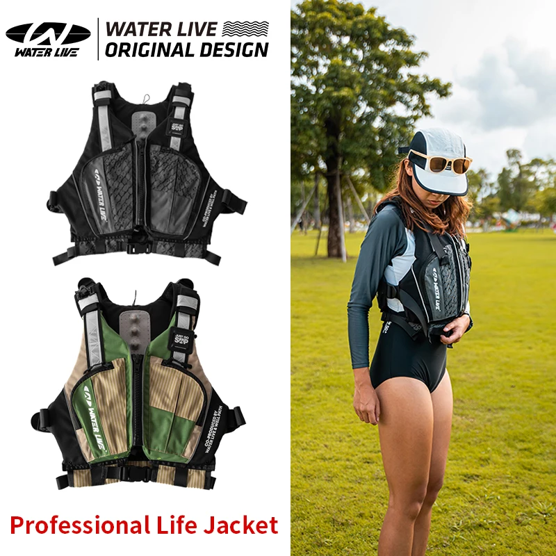 WATER LIVE Life Jacket Water Sports Buoyancy Vest for Men And Women Safety Outdoor Boating Fishing Swimming Drifting Large Bag
WATER LIVE Life Jacket Water Sports Buoyancy Vest for Men And Women Safety Outdoor Boating Fishing Swimming Drifting Large Bag