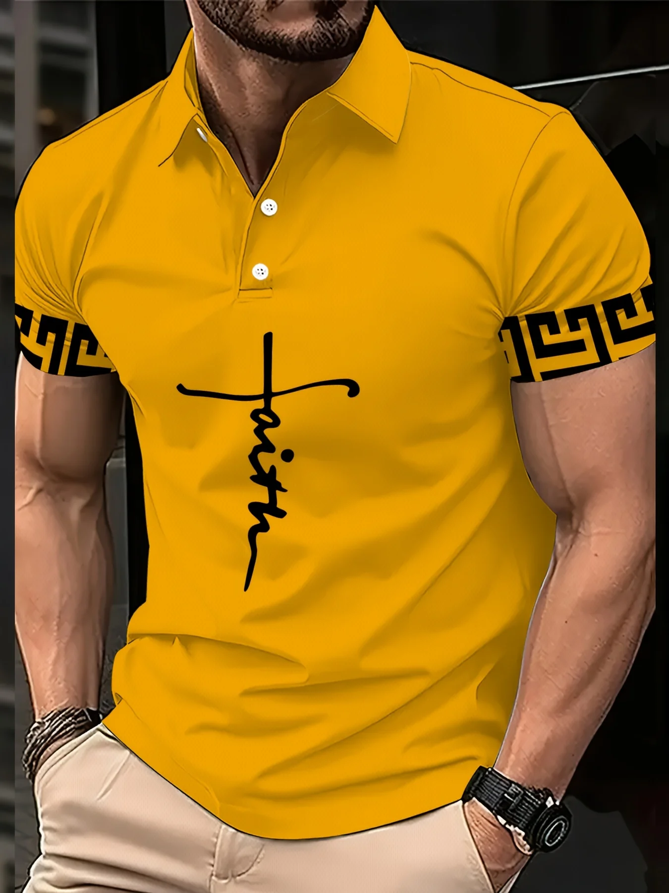 Мужская модная уличная футболка-поло с коротким рукавом и 3D-принтом, уличная модная футболка-поло в праздничном стиле
Мужская модная уличная футболка-поло с коротким рукавом и 3D-принтом, уличная модная футболка-поло в праздничном стиле