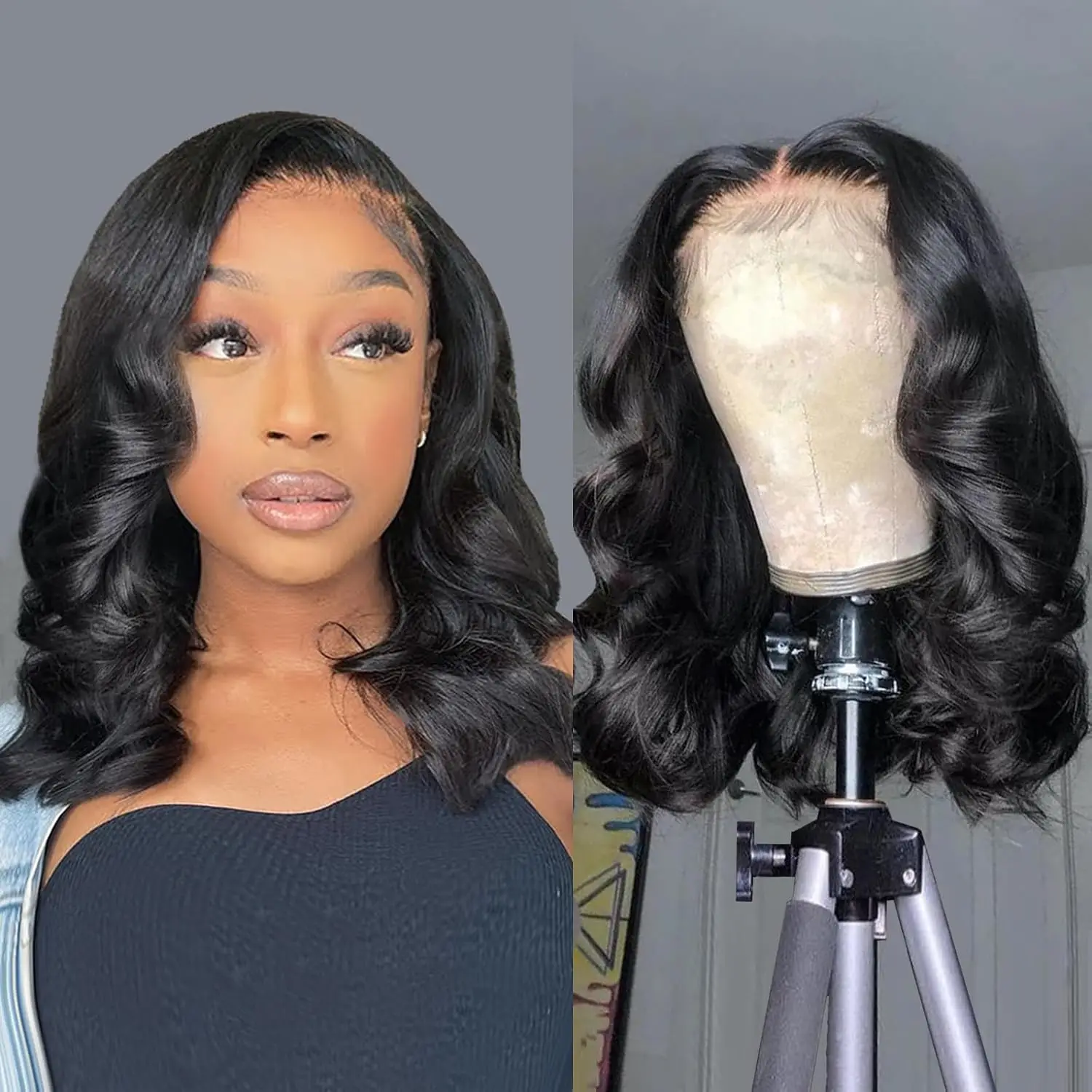 10A Transparent Lace Front Wigs Body Wave 200% Density Human Hair Wigs for Black Women Pre Plucked Natural Black Body Wave Bob
10A Transparent Lace Front Wigs Body Wave 200% Density Human Hair Wigs for Black Women Pre Plucked Natural Black Body Wave Bob