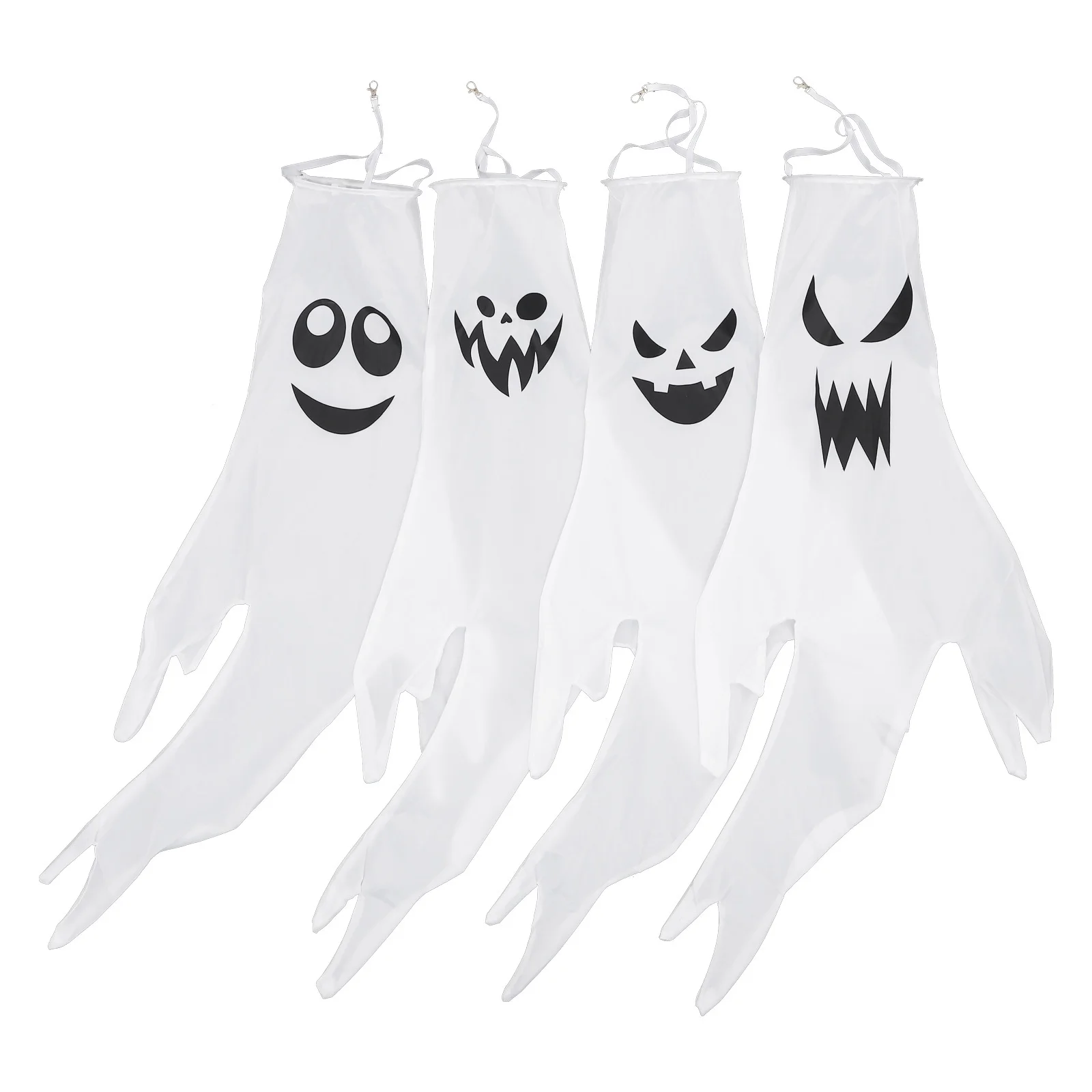4pcs Luminous Ghost Wind Socks Halloween Yard Flag Decor Outdoor Hanging Lighted Windsock Garden Lawn Ornament Party Decoration
4pcs Luminous Ghost Wind Socks Halloween Yard Flag Decor Outdoor Hanging Lighted Windsock Garden Lawn Ornament Party Decoration