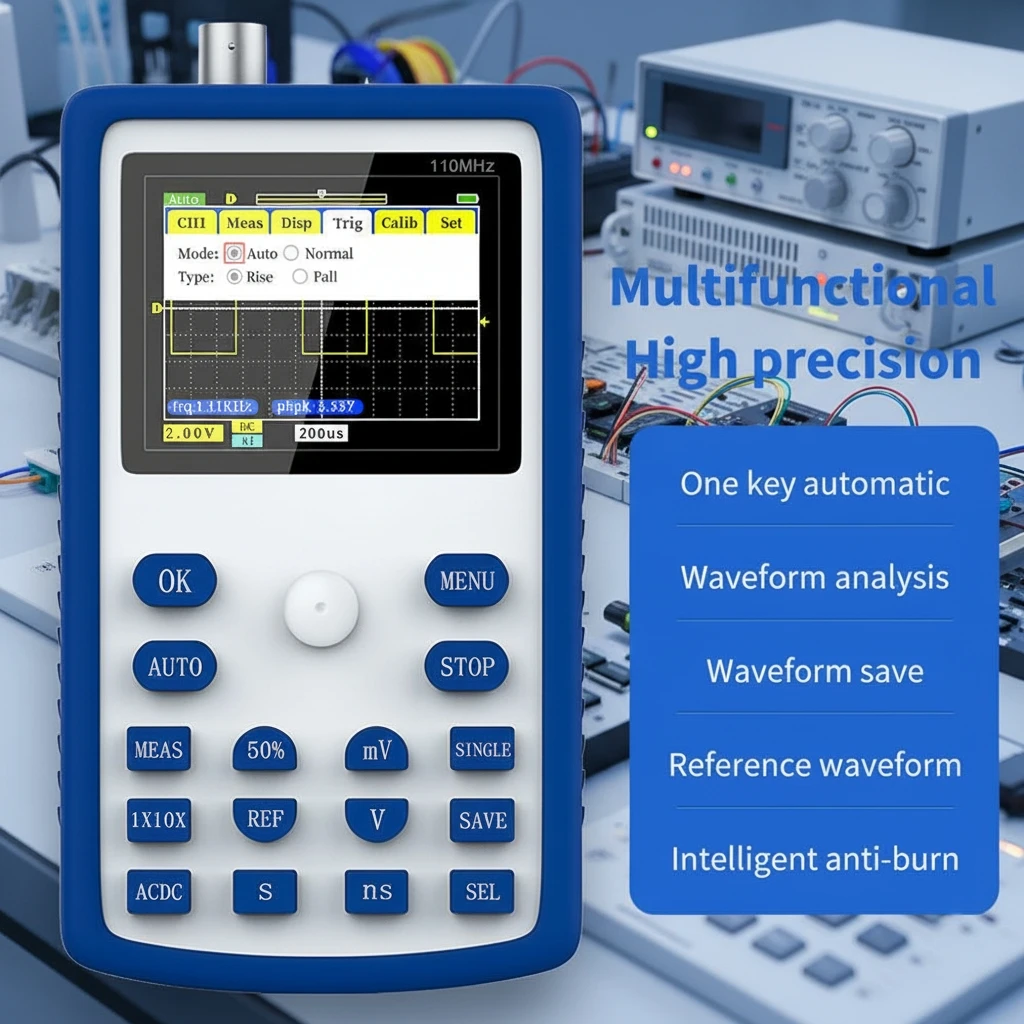 FNIRSI Mini Handheld Electronic Testing Tool Portable Waveform Display for Circuit Repair
FNIRSI Mini Handheld Electronic Testing Tool Portable Waveform Display for Circuit Repair
