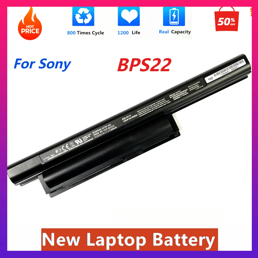 BPS22 Аккумулятор для ноутбука Sony VAIO BPS22 VGP-BPS22 VGP-BPS22A VGP-BPL22 VGP-BPS22A VGP-BPS22/A VPC-EB3 VPC-EB33 VPC-E1Z1
BPS22 Аккумулятор для ноутбука Sony VAIO BPS22 VGP-BPS22 VGP-BPS22A VGP-BPL22 VGP-BPS22A VGP-BPS22/A VPC-EB3 VPC-EB33 VPC-E1Z1