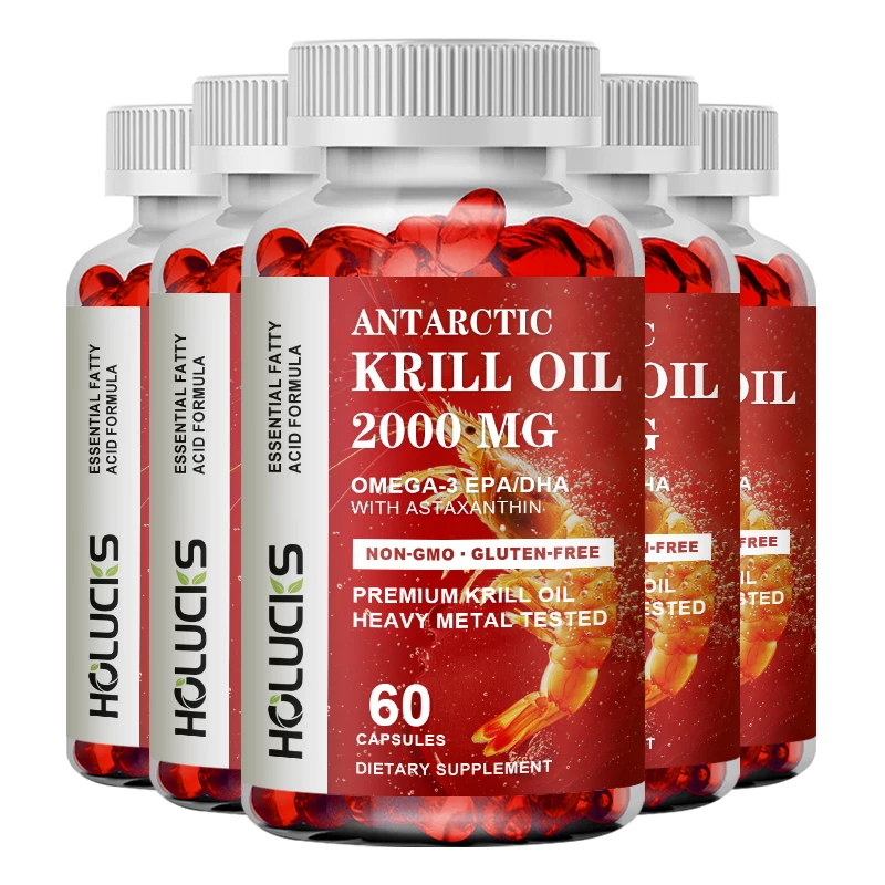 HOLUCKS Antarctic Krill Oil Capsules, Omega-3 EPA/DHA with Astaxanthin, Supports Heart Health, Joint Comfort, Cognitive Function
HOLUCKS Antarctic Krill Oil Capsules, Omega-3 EPA/DHA with Astaxanthin, Supports Heart Health, Joint Comfort, Cognitive Function