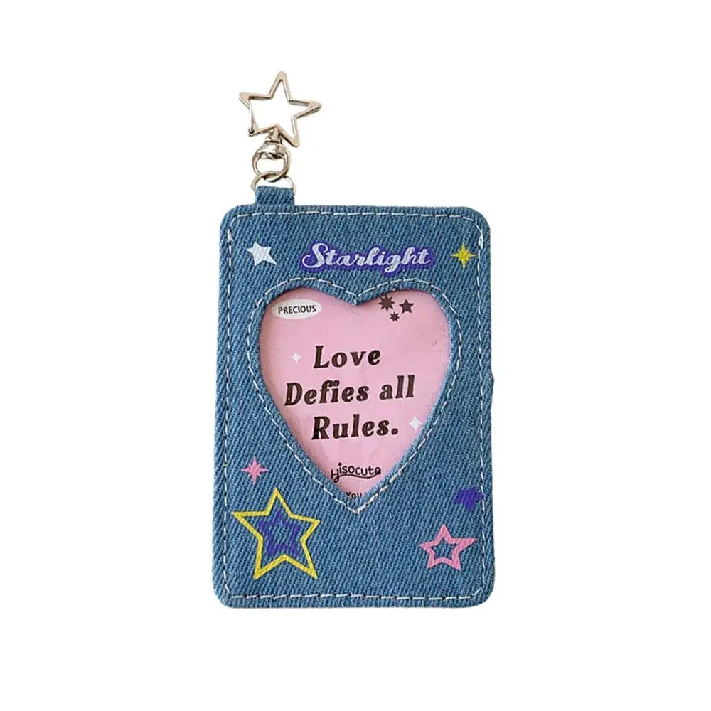 Denim Id Card Holder Case Sweet Heart Idol Photo Card Storage Card Holders Headshot Protective Cover Pendant For School Office
Denim Id Card Holder Case Sweet Heart Idol Photo Card Storage Card Holders Headshot Protective Cover Pendant For School Office