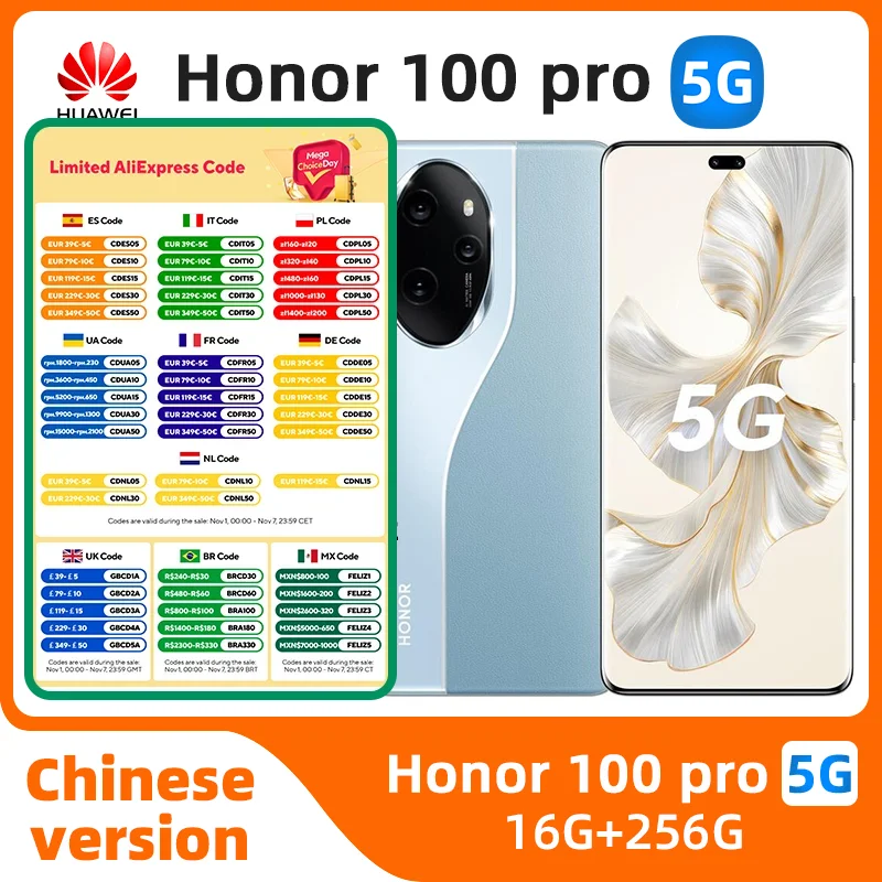 Honor 100 Pro 5g SmartPhone 100W Charge 5000mAh Battery 6.78inch 120hz OLED Display 50MP Snapdragon 8 Gen 2 Original used phone
Honor 100 Pro 5g SmartPhone 100W Charge 5000mAh Battery 6.78inch 120hz OLED Display 50MP Snapdragon 8 Gen 2 Original used phone