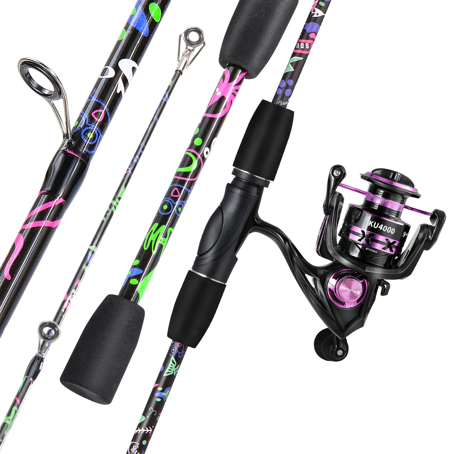 Sougayilang Spinning Fishing Rod Reel Combo High Carbon Rod 5.2:1 Spinning Reel Ultralight Fishing Pole Set for Freshwater Fish
Sougayilang Spinning Fishing Rod Reel Combo High Carbon Rod 5.2:1 Spinning Reel Ultralight Fishing Pole Set for Freshwater Fish