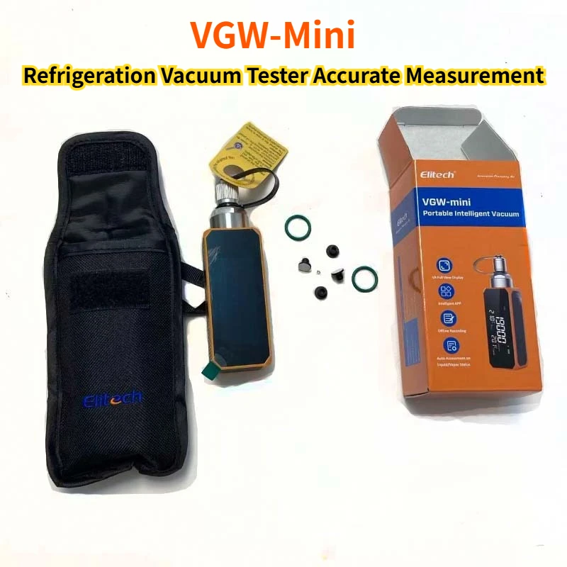 Цифровой вакуумметр GW-Mini для измерения давления в микронах, тестер вакуума для холодильных систем, точное измерение
Цифровой вакуумметр GW-Mini для измерения давления в микронах, тестер вакуума для холодильных систем, точное измерение