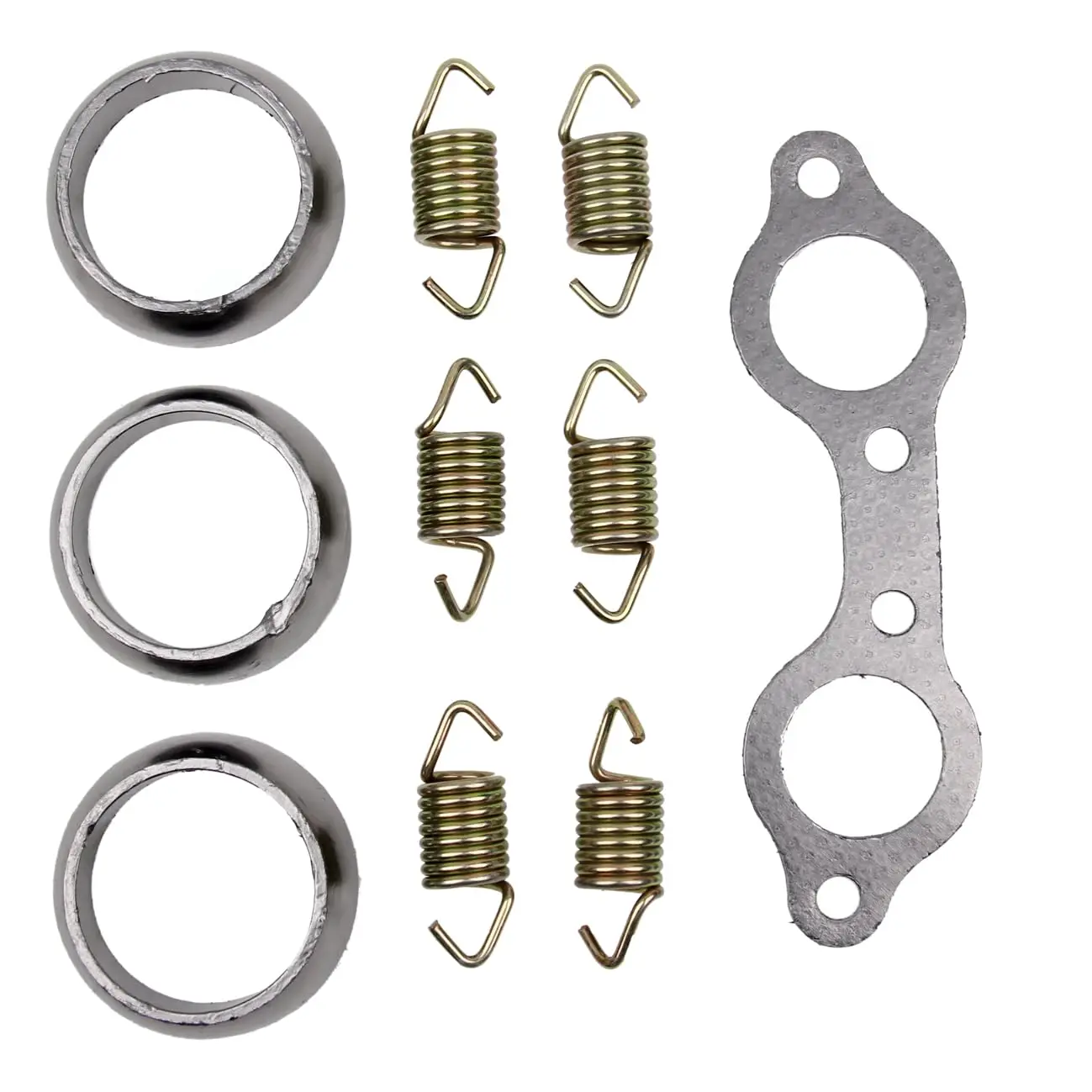 Exhaust Manifold Gasket Kit Fits Polaris Ranger 700 2009 Ranger 800 2010-2012 Replaces 7041789 7041804 7041687 5243518 5250091
Exhaust Manifold Gasket Kit Fits Polaris Ranger 700 2009 Ranger 800 2010-2012 Replaces 7041789 7041804 7041687 5243518 5250091