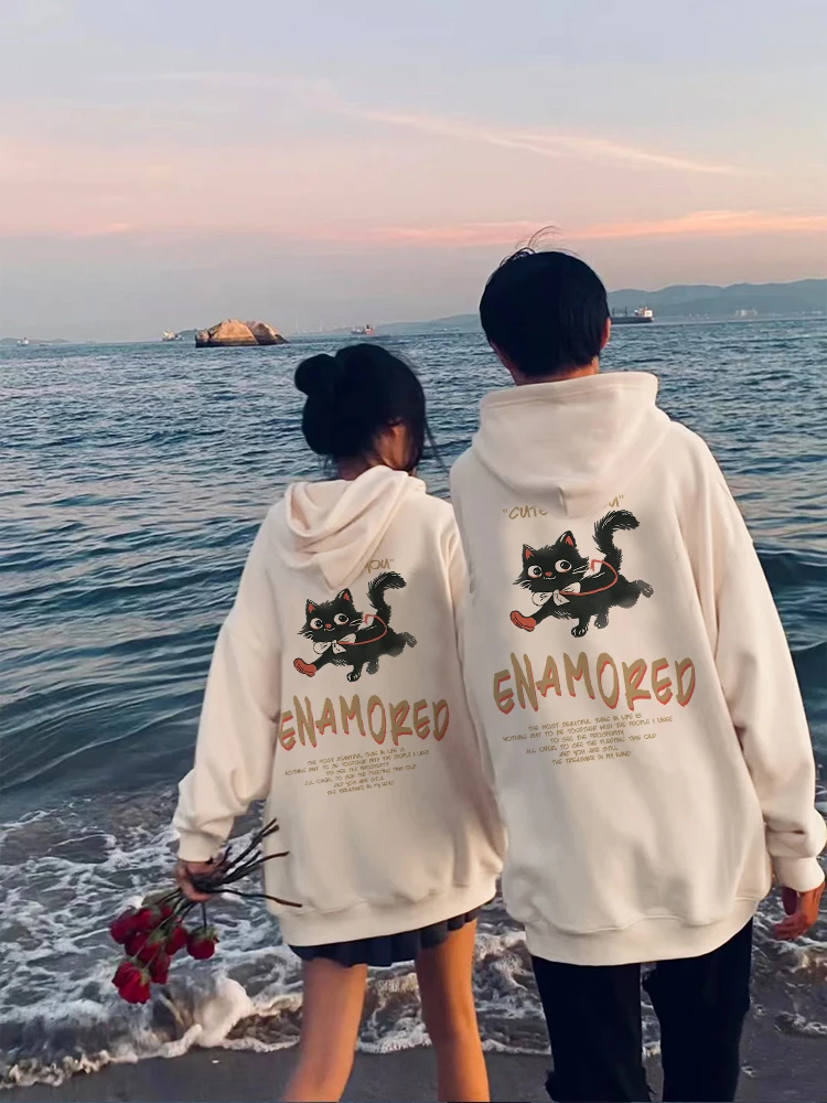 Elegant Letter Cat Pattern Couple Hoodies Autumn and Winter 2024 New Oversize Trend Hooded Sweatshirts
Elegant Letter Cat Pattern Couple Hoodies Autumn and Winter 2024 New Oversize Trend Hooded Sweatshirts