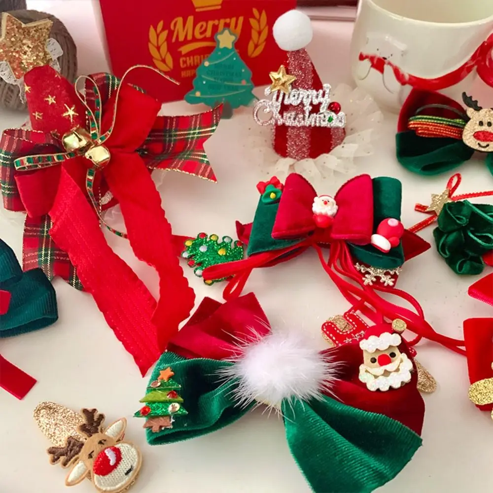 Bow Exquisite Christmas Accessories Cute Fashion Elk Headwear Flocking Santa Claus Bow Ribbon Barrettes Children
Bow Exquisite Christmas Accessories Cute Fashion Elk Headwear Flocking Santa Claus Bow Ribbon Barrettes Children