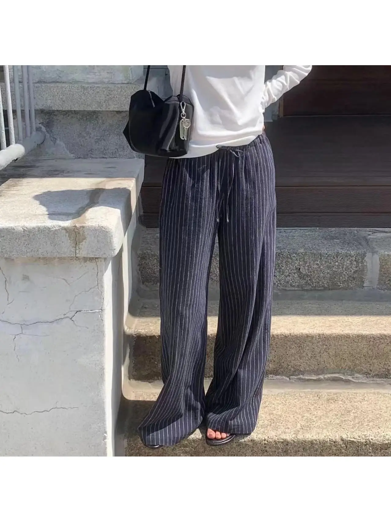 High Waist Linen Wide Leg Pants Women's Loose Drape Casual Pants Slimming Straight Long Trousers Spring Summer New Arrival
High Waist Linen Wide Leg Pants Women's Loose Drape Casual Pants Slimming Straight Long Trousers Spring Summer New Arrival