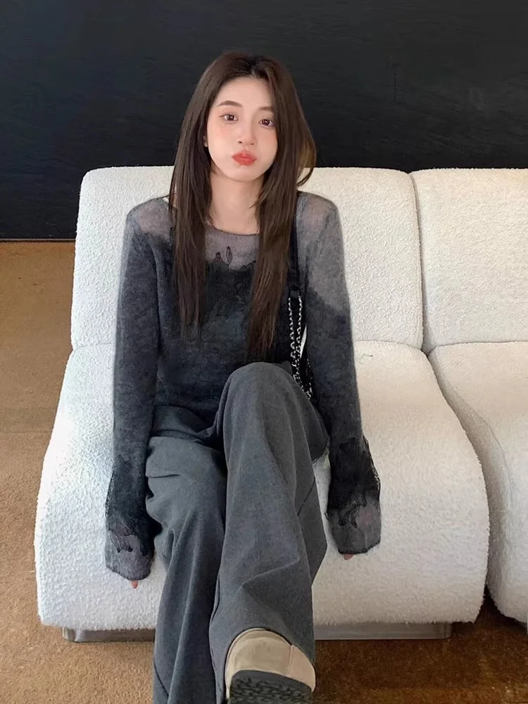 Gray Knitted Top And Casual Pants Set Women's plus Size High Waist A-Line Skirt Summer Outfit Casual Commute Style Ensemble
Gray Knitted Top And Casual Pants Set Women's plus Size High Waist A-Line Skirt Summer Outfit Casual Commute Style Ensemble