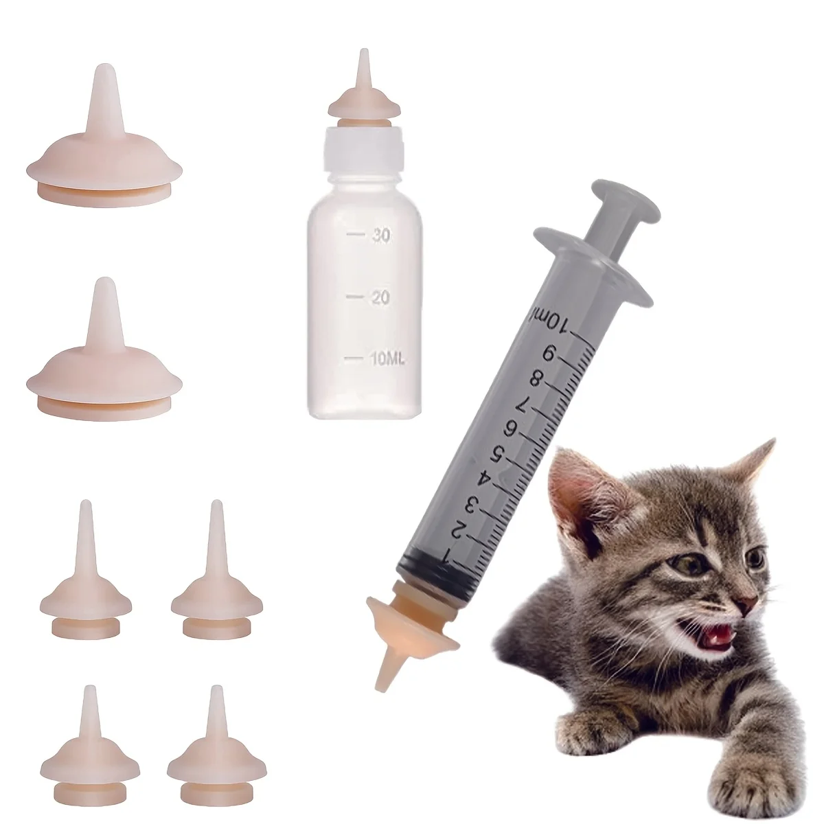 Pet Feeding Nipple Bottle Feeding Device for Young Cats and Dogs Pet Supplies
Pet Feeding Nipple Bottle Feeding Device for Young Cats and Dogs Pet Supplies