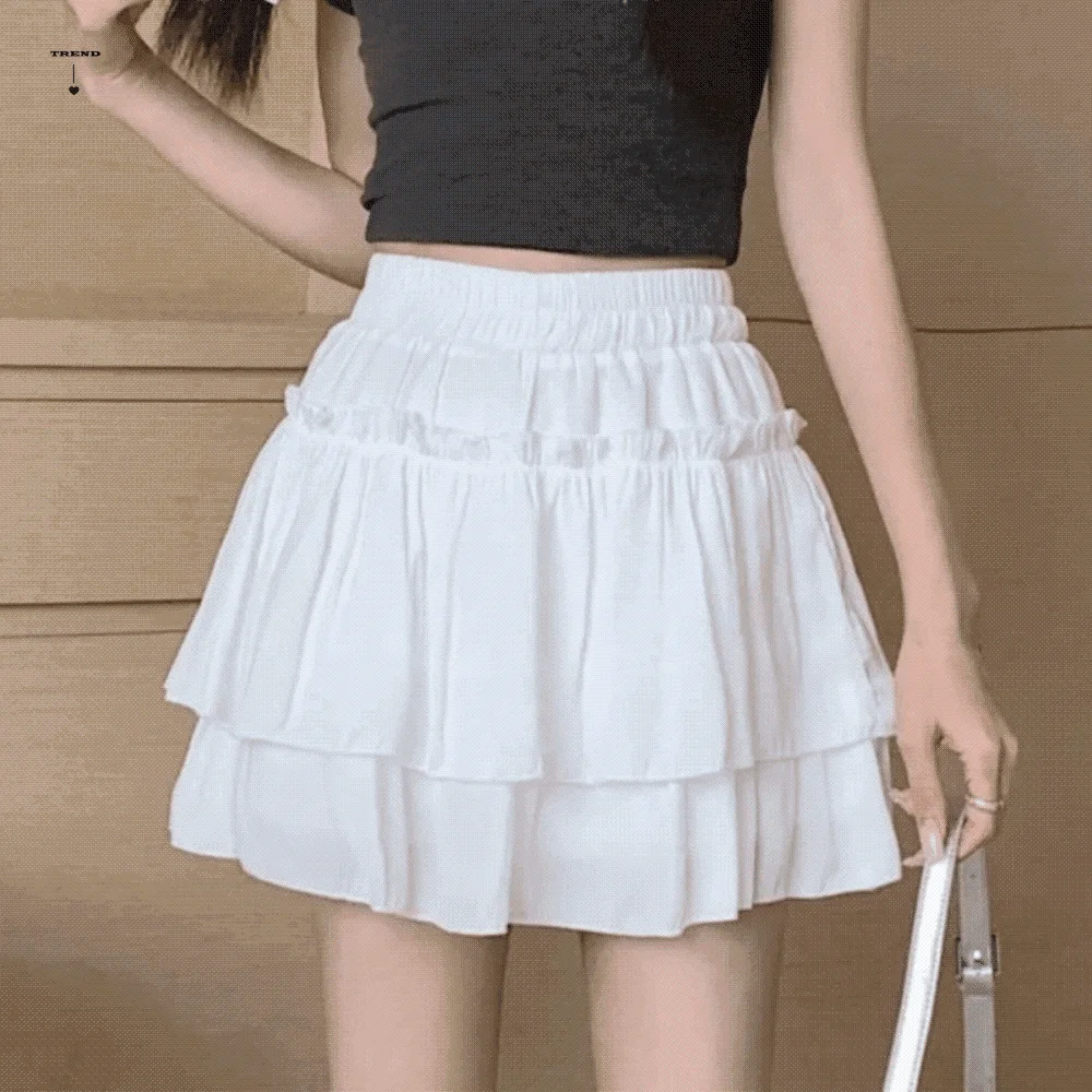 Шикарная милая стильная плиссированная юбка трапециевидной формы, универсальная базовая юбка с рюшами, элегантная летняя юбка с высокой талией и эластичной резинкой на талии
Шикарная милая стильная плиссированная юбка трапециевидной формы, универсальная базовая юбка с рюшами, элегантная летняя юбка с высокой талией и эластичной резинкой на талии