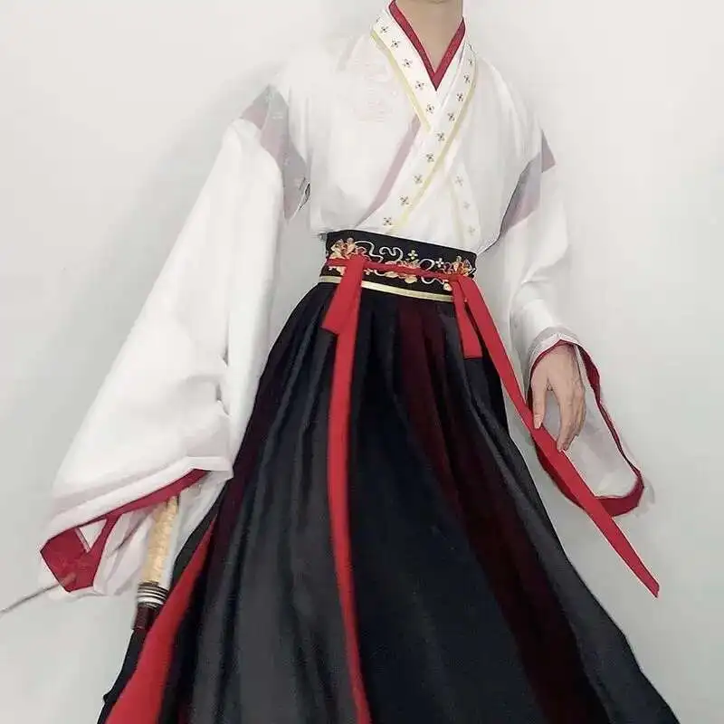 (Only 28 Sets) Wei And Jin Dynasty Style Men's Hanfu Cross-Collar Qi Waist Hanfu Embroidered Large Sleeves Full Set Autumn
(Only 28 Sets) Wei And Jin Dynasty Style Men's Hanfu Cross-Collar Qi Waist Hanfu Embroidered Large Sleeves Full Set Autumn