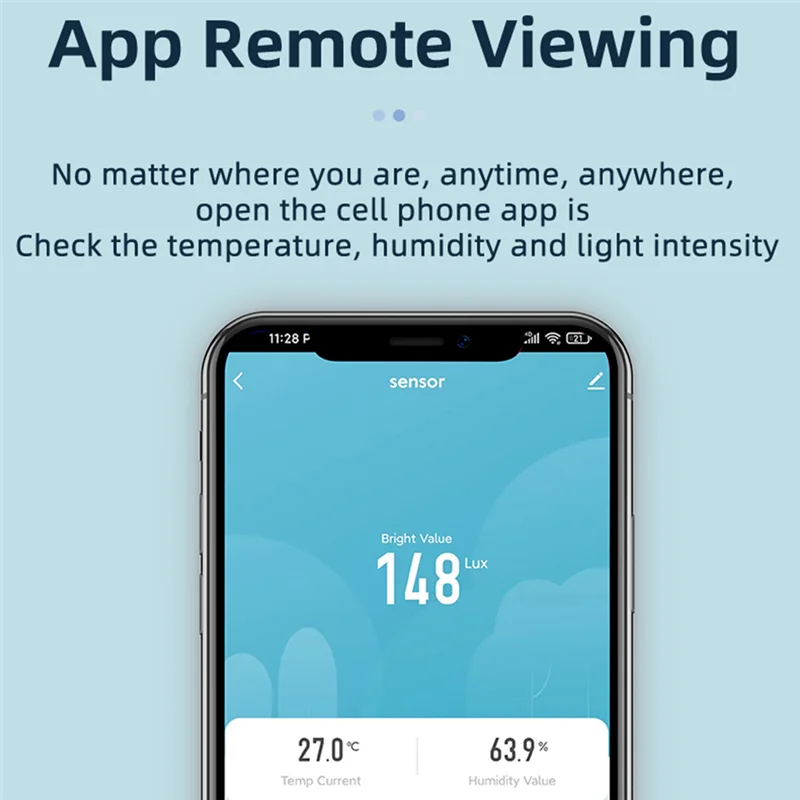ABBH-Tuya ZigBee Light Sensor Brightness Detector with Temperature Humidity Detection Display Smart Home Security
ABBH-Tuya ZigBee Light Sensor Brightness Detector with Temperature Humidity Detection Display Smart Home Security