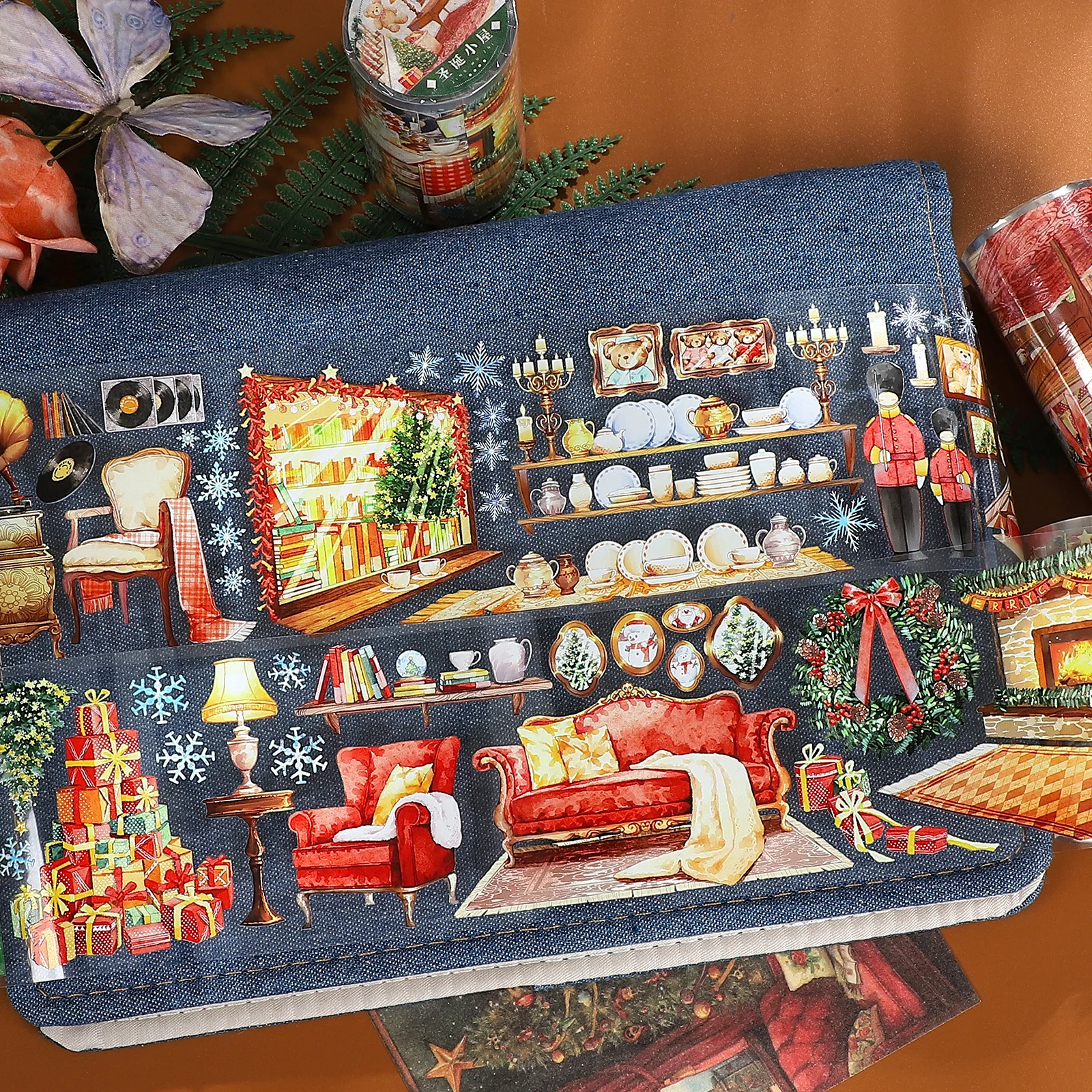 70mm*5m Vintage Christmas Cabin Gift Decor Landscape PET Tape Creative DIY Journal Material Collage Scrapbooking Stationery
70mm*5m Vintage Christmas Cabin Gift Decor Landscape PET Tape Creative DIY Journal Material Collage Scrapbooking Stationery