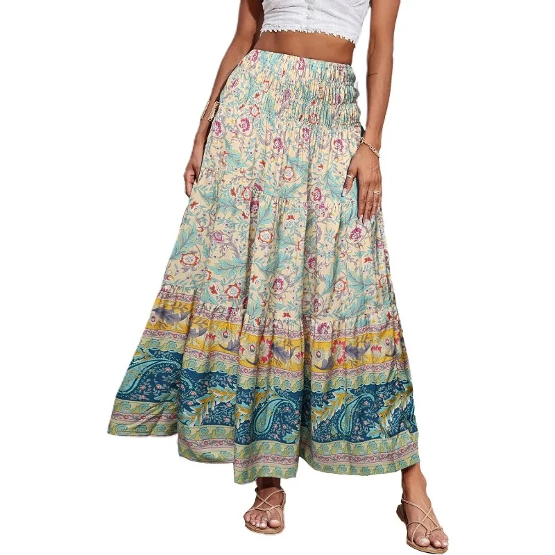 Women's 2025 Bohemian Long Skirts Flowy High Waist A Line Maxi Skirts Women Summer Pleated Floral Print Boho Maxi Skirts Femme
Women's 2025 Bohemian Long Skirts Flowy High Waist A Line Maxi Skirts Women Summer Pleated Floral Print Boho Maxi Skirts Femme