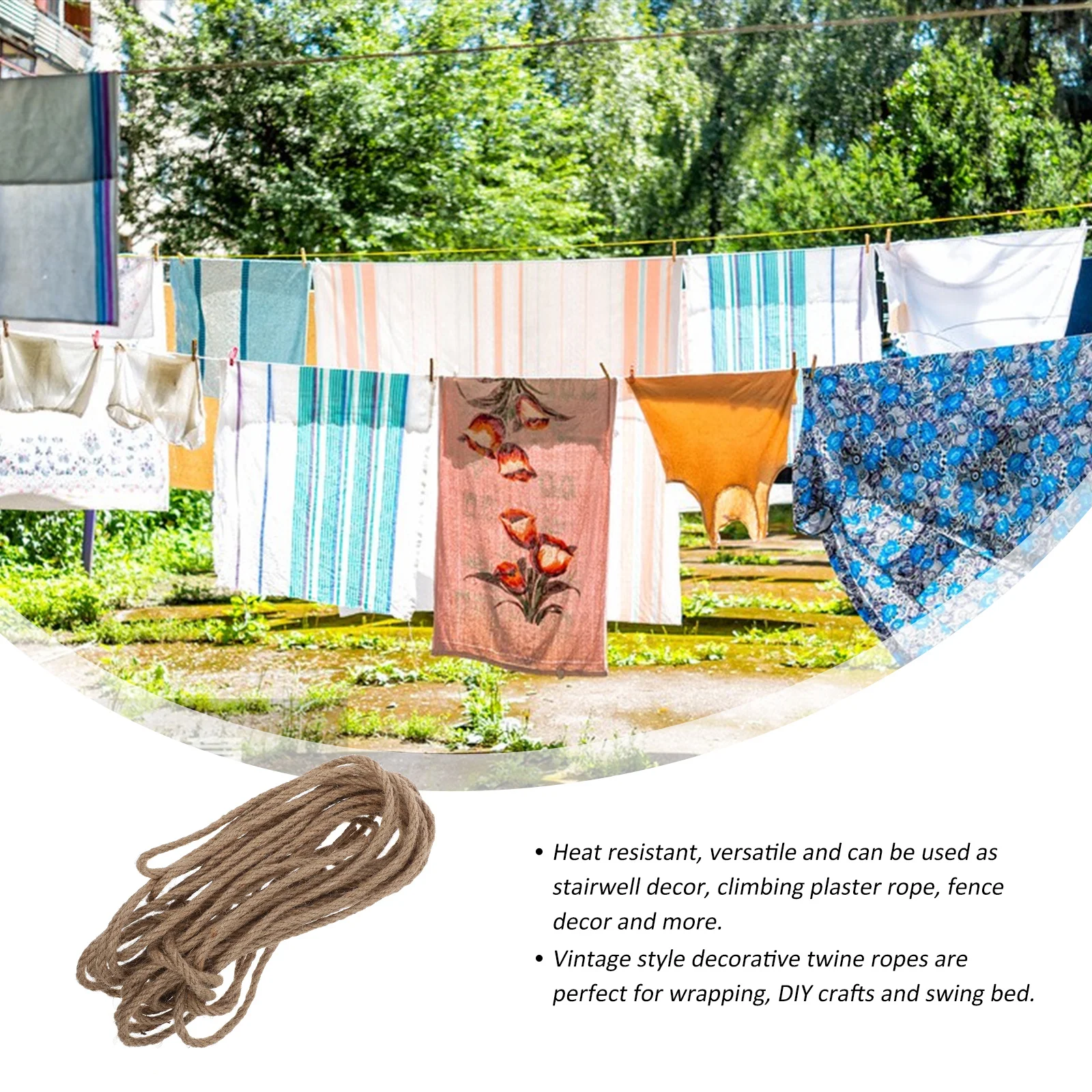 1 Bundle Natural Jute Thick Hemp For Crafts Diy Twine Heat Resistant Decorative Multi Functional Vintage Style
1 Bundle Natural Jute Thick Hemp For Crafts Diy Twine Heat Resistant Decorative Multi Functional Vintage Style