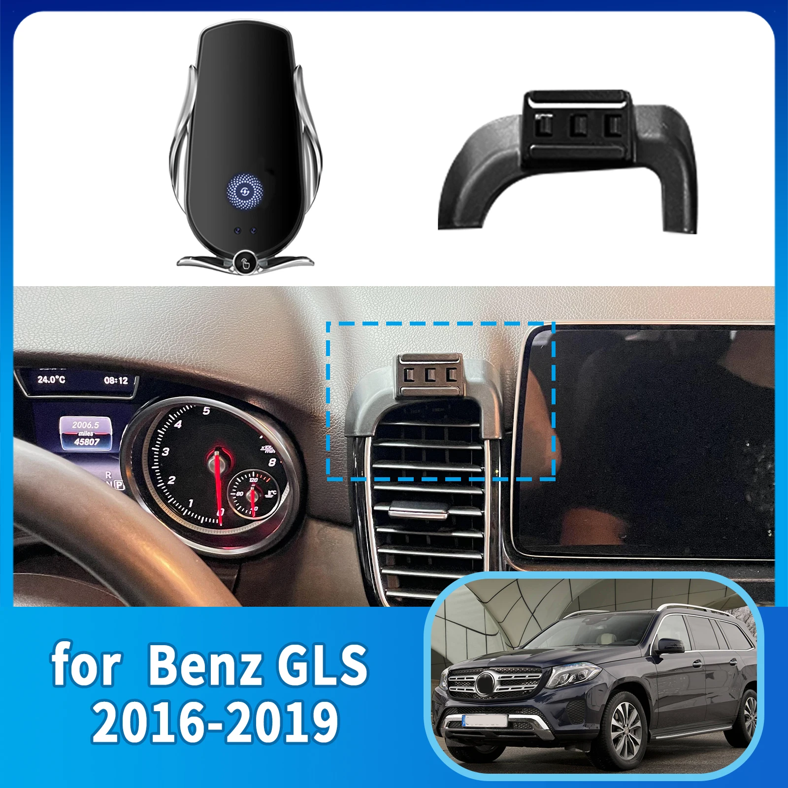 Car Mobile Phone Holder for Mercedes Benz GLS X166 2016 2017 2018 2019 Navigation Stand Auto GPS Bracket Accessories
Car Mobile Phone Holder for Mercedes Benz GLS X166 2016 2017 2018 2019 Navigation Stand Auto GPS Bracket Accessories