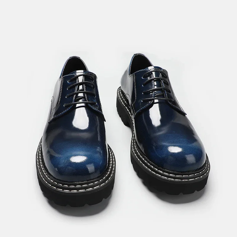 New Glossy Lace-up Vintage Breathable Platform Business Formal Fashion Top Cowhide Oversized Casual Leather Shoes
New Glossy Lace-up Vintage Breathable Platform Business Formal Fashion Top Cowhide Oversized Casual Leather Shoes