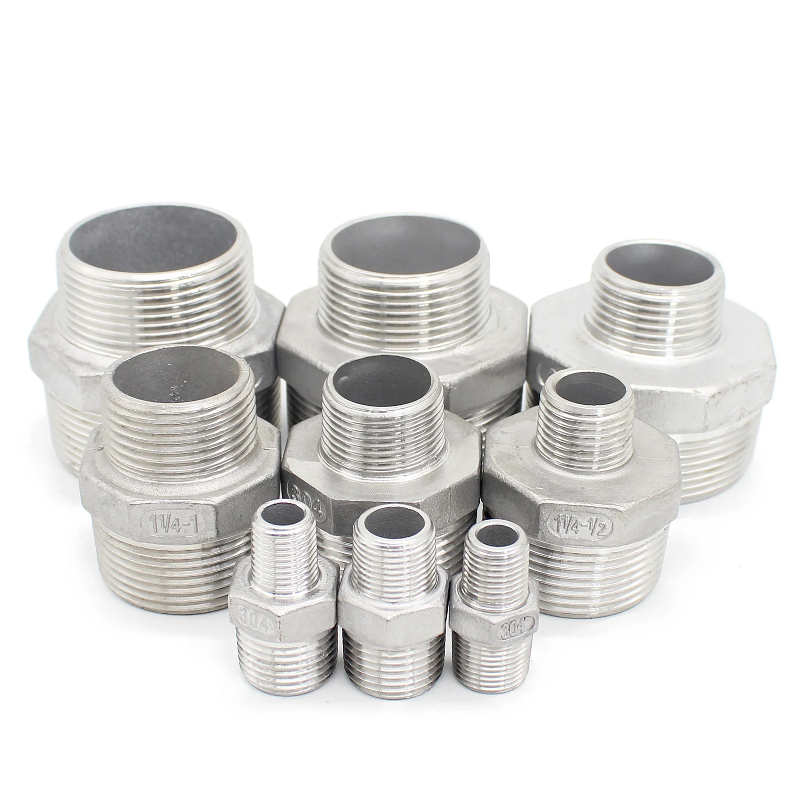 SS304 BSP Штекерный редуктор, шестигранный сосок 1/4-11/4 дюйма, Штекерный редуктор, Штекерный соединитель, Штекерный адаптер из нержавеющей стали BSP, штекерные фитинги
SS304 BSP Штекерный редуктор, шестигранный сосок 1/4-11/4 дюйма, Штекерный редуктор, Штекерный соединитель, Штекерный адаптер из нержавеющей стали BSP, штекерные фитинги
