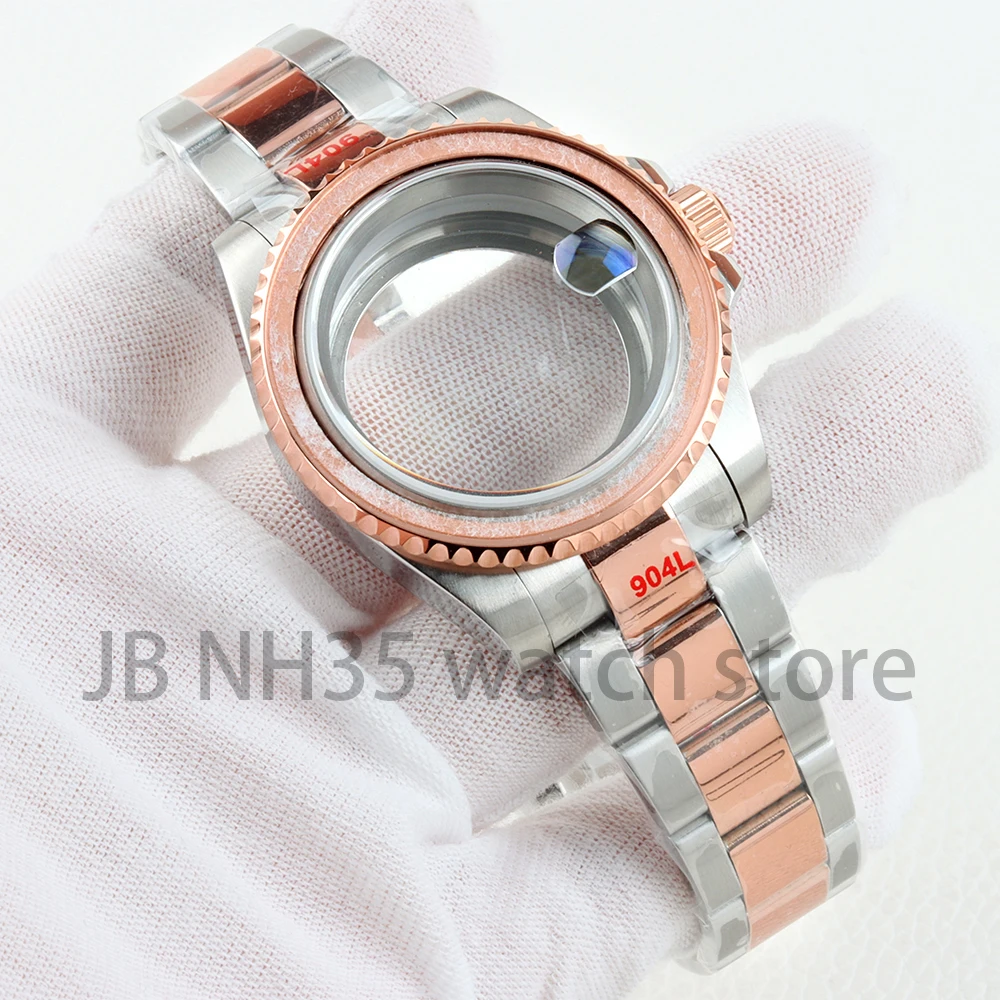 Rose Gold/Gold 40mm Watch Case NH35 Watch Accessories For Seiko NH34 NH35 NH36 NH38 Movement 28.5mm Dial Polish Oyster Strap
Rose Gold/Gold 40mm Watch Case NH35 Watch Accessories For Seiko NH34 NH35 NH36 NH38 Movement 28.5mm Dial Polish Oyster Strap