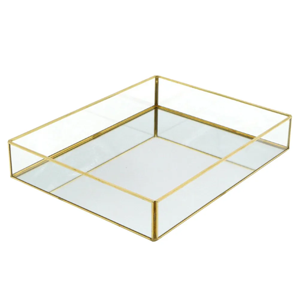 1Pcs Glass Flower Room Jewelry Box Four-Sided Copper Frame Geometric Ring Holder Clear Storage Display Case for Earrings
1Pcs Glass Flower Room Jewelry Box Four-Sided Copper Frame Geometric Ring Holder Clear Storage Display Case for Earrings