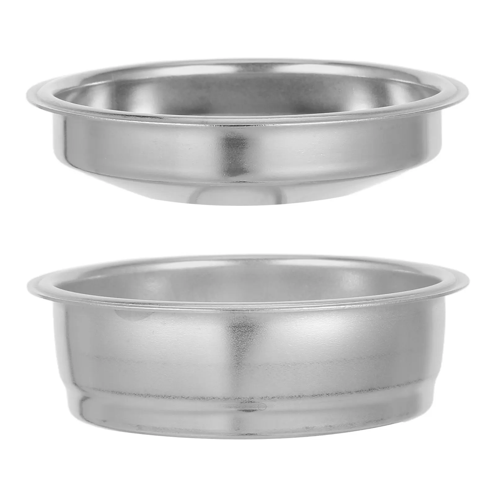 2Pcs Stainless Steel Coffee Powder Bowl Filter Basket Coffee Machine Parts Reusable Espresso Accessories for Semi-Automatic
2Pcs Stainless Steel Coffee Powder Bowl Filter Basket Coffee Machine Parts Reusable Espresso Accessories for Semi-Automatic
