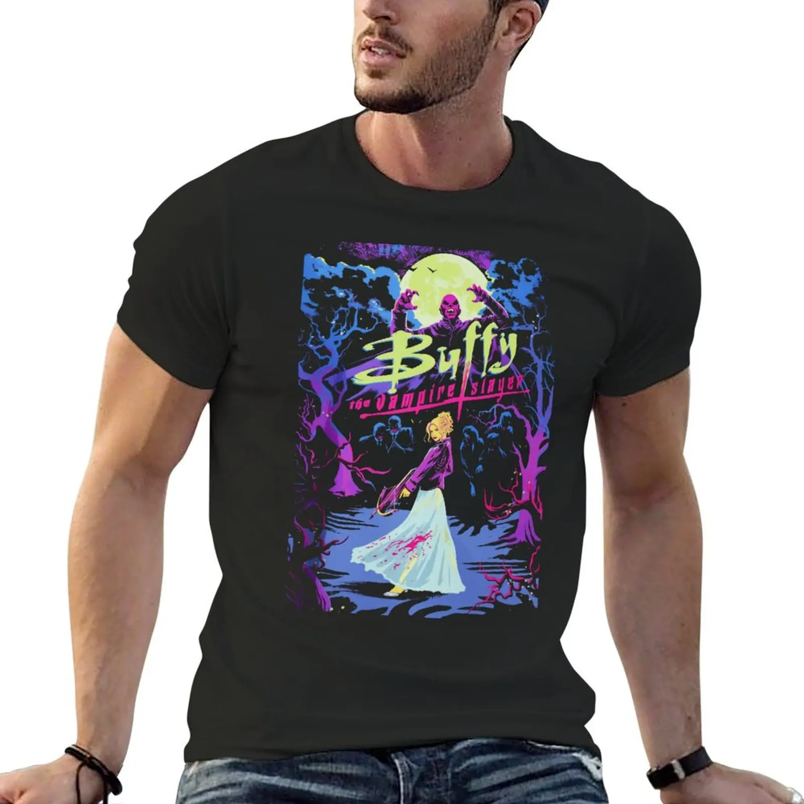 Vintage Buffy Vampire And Demon Hunter T-Shirt rapper graphic tees Anime t-shirt vintage clothes men tshirt
Vintage Buffy Vampire And Demon Hunter T-Shirt rapper graphic tees Anime t-shirt vintage clothes men tshirt