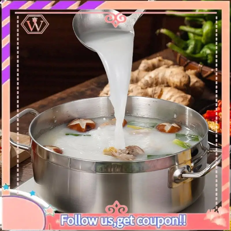 Upgraded 1 Piece Stainless Steel Hot Pot Pot With Lid Household Thick Soup Pot Special Hot Pot Pot For Induction Cooker
Upgraded 1 Piece Stainless Steel Hot Pot Pot With Lid Household Thick Soup Pot Special Hot Pot Pot For Induction Cooker